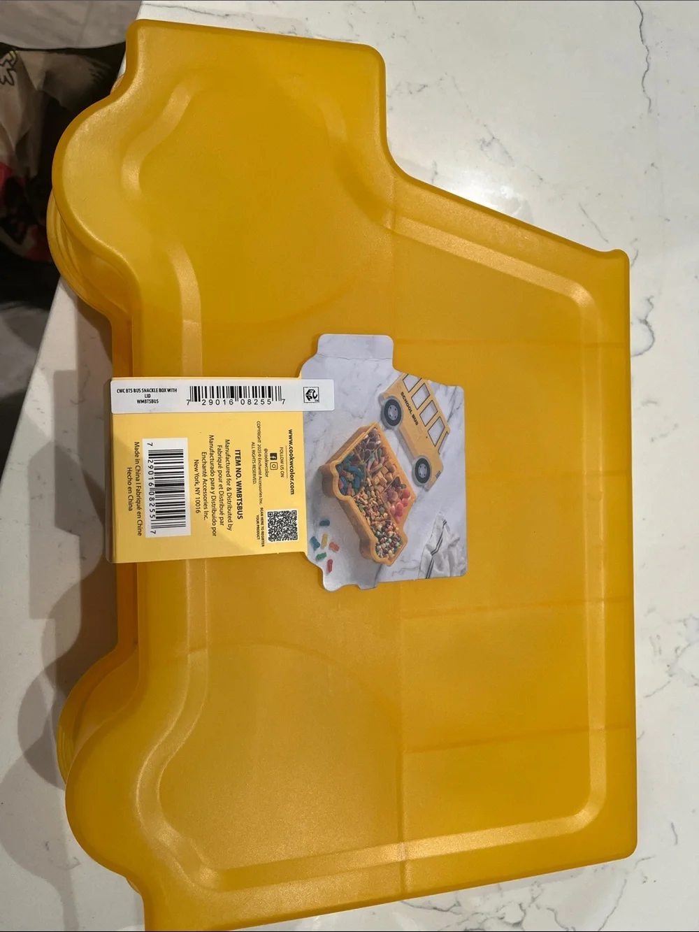 Yellow School Bus Snack Box for Kids
